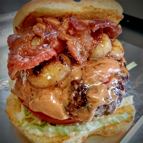 The ELVIS "TCB" Burger - Castle Rock Burgers