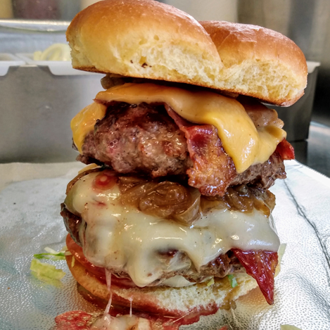 Rick's Heart Attack Burger - Castle Rock Burgers
